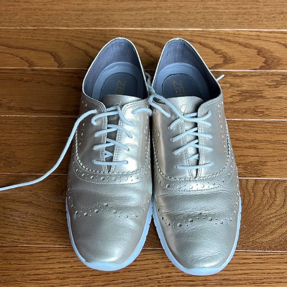 Cole Haan Zerogrand gold Oxford shoes - Picture 2 of 8